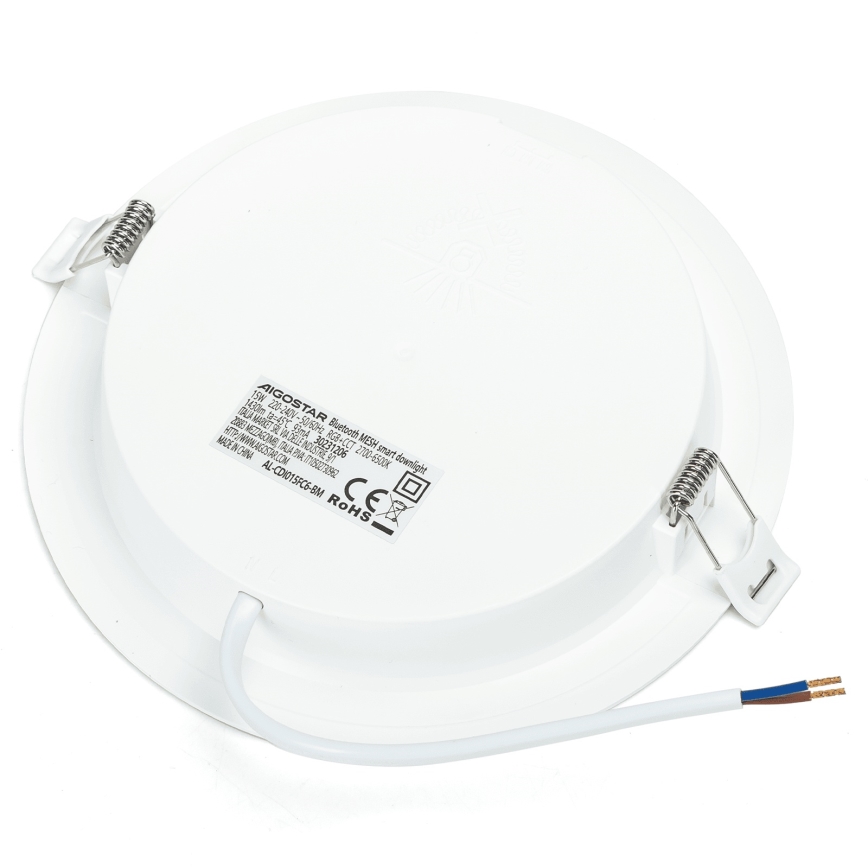 Aigostar - 3er-Set dimmbare RGBW-LED Einbauleuchten MESH LED/15W/230V 2700K-6500K Ø17 cm