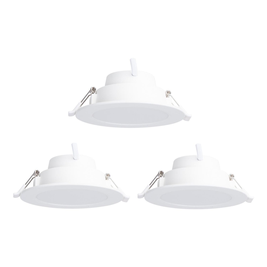 Aigostar - SET 3x LED RGBW Dimmbare Einbauleuchte MESH LED/9W/230V 2700K-6500K d 14,5cm