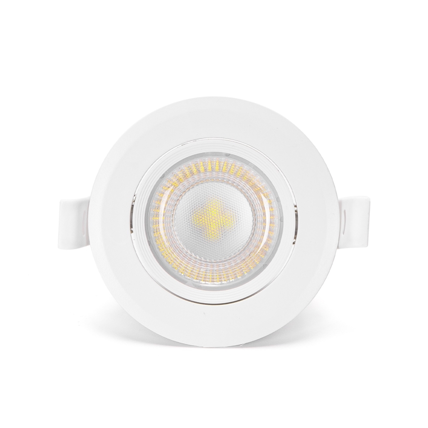 Aigostar - SET mit 3 LED-Einbauleuchten LED/5W/230V 6500K Ø 8,5 cm weiß