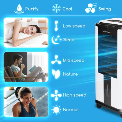 Aigostar - Smart Luftkühler 75W/230V Wi-Fi + Fernbedienung
