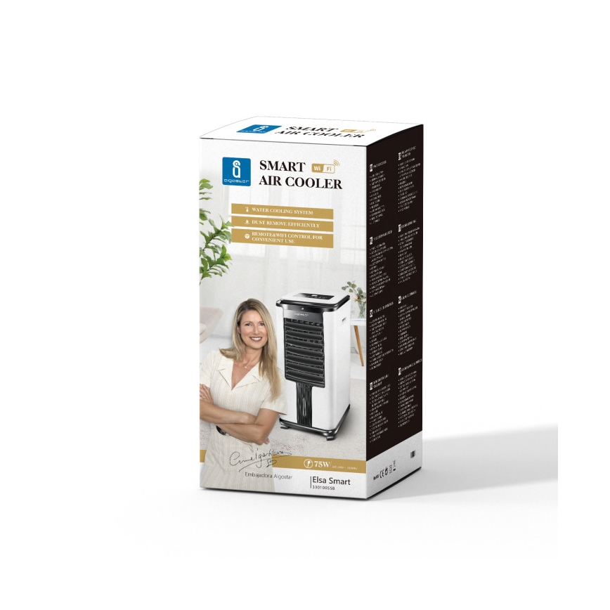 Aigostar - Smart Luftkühler 75W/230V Wi-Fi + Fernbedienung