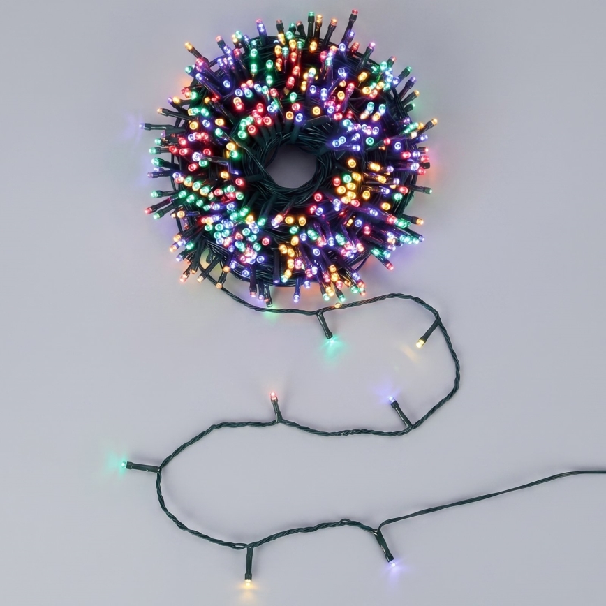Aigostar - Solar-LED-Weihnachts-Lichterkette, 300 LEDs / 8 Funktionen, 32 m, IP65, mehrfarbig, 1200 mAh