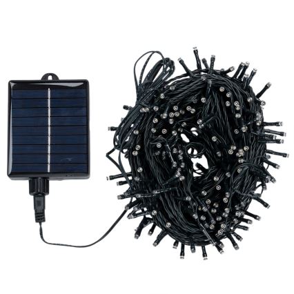 Aigostar - Solar-LED-Weihnachts-Lichterkette, 300 LEDs / 8 Funktionen, 32 m, IP65, mehrfarbig, 1200 mAh