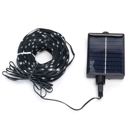 Aigostar - Solar-LED-Weihnachtslichterkette 500 LEDs/8 Funktionen 52m IP65 kaltweiß 1200 mAh