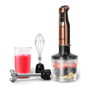 Aigostar - Stabmixer 1000W/230V rosa golden