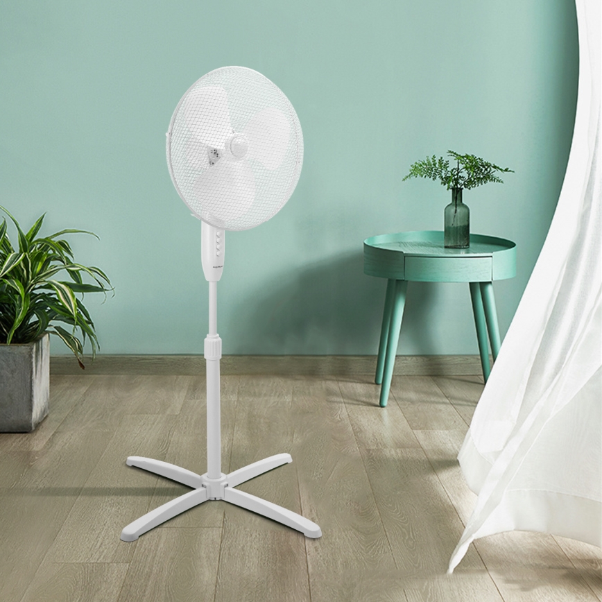 Aigostar - Standventilator 45W/230V 120 cm weiß