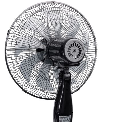 Aigostar - Standventilator 55W/230V 130 cm schwarz + Fernbedienung
