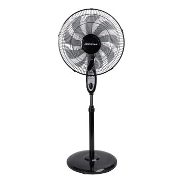 Aigostar - Standventilator 55W/230V 130 cm schwarz + Fernbedienung