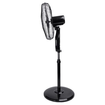 Aigostar - Standventilator 60W/230V 130 cm schwarz + Fernbedienung