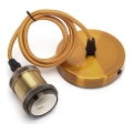 Aigostar - Stromkabel 1xE27/60W/230V gold