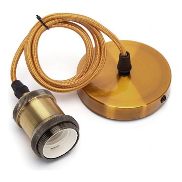 Aigostar - Stromkabel 1xE27/60W/230V gold