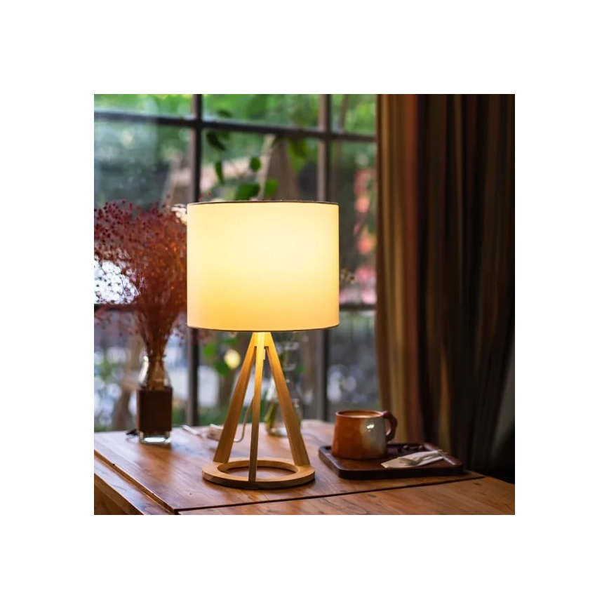 Aigostar - Tischlampe 1xE27/60W/230V Kiefer