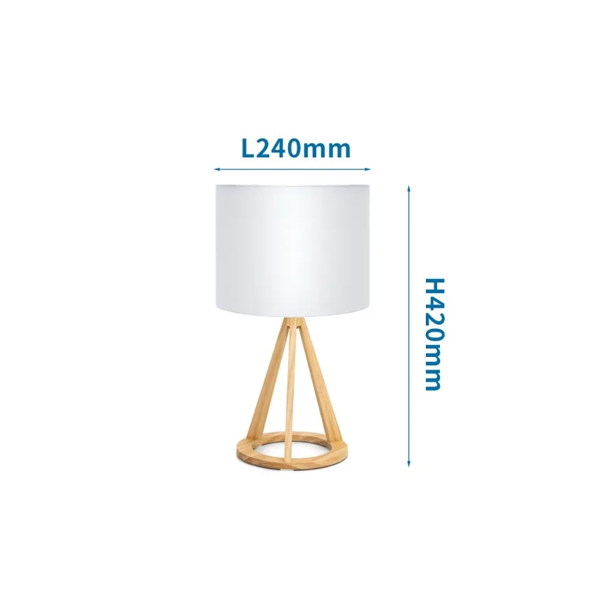 Aigostar - Tischlampe 1xE27/60W/230V Kiefer
