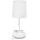 Aigostar - Tischlampe mit Steckdosen und USB-Anschlüssen 1xE27/60W/230V weiß