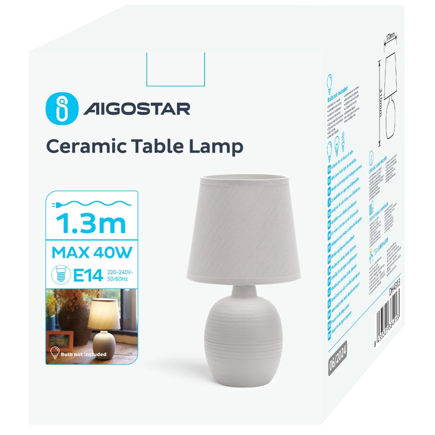 Aigostar - Tischleuchte 1xE14/40W/230V