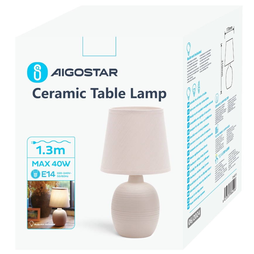 Aigostar - Tischleuchte 1xE14/40W/230V