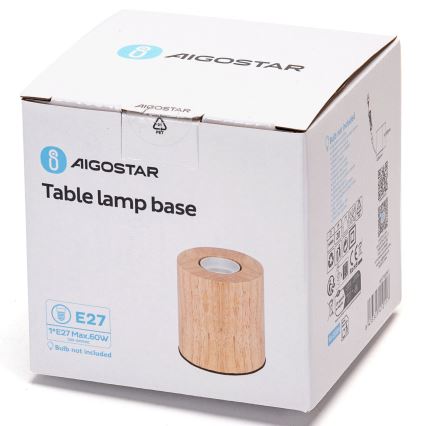 Aigostar - Tischleuchte 1xE27/60W/230V beige