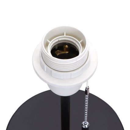 Aigostar - Tischleuchte mit USB-Anschluss 1xE27/40W/230V schwarz