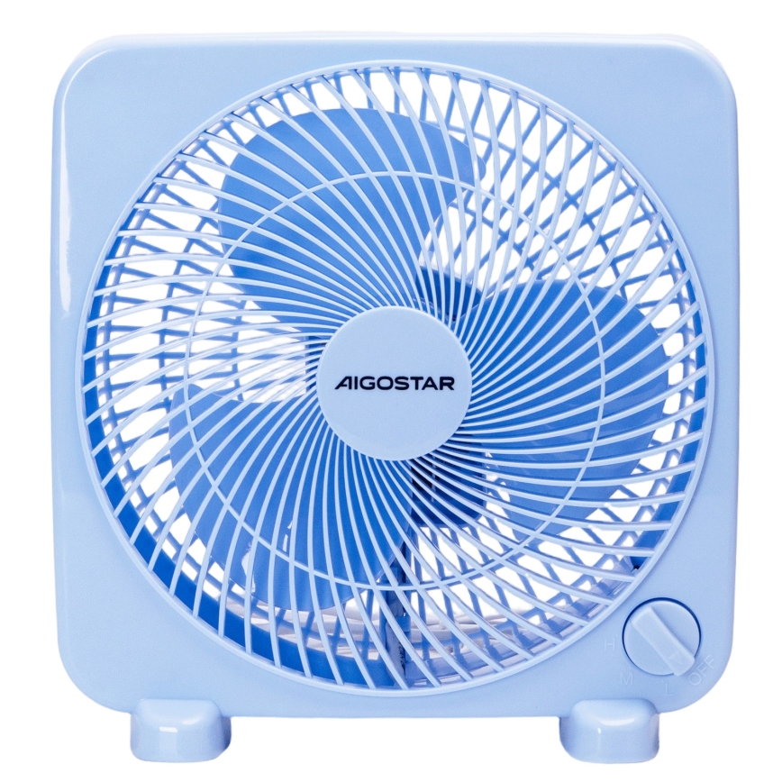 Aigostar - Tischventilator 30W/230V blau
