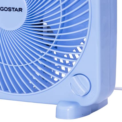 Aigostar - Tischventilator 30W/230V blau
