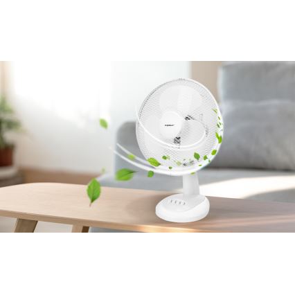 Aigostar - Tischventilator 35W/230V 34 cm weiß