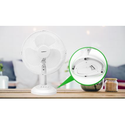 Aigostar - Tischventilator 35W/230V 34 cm weiß