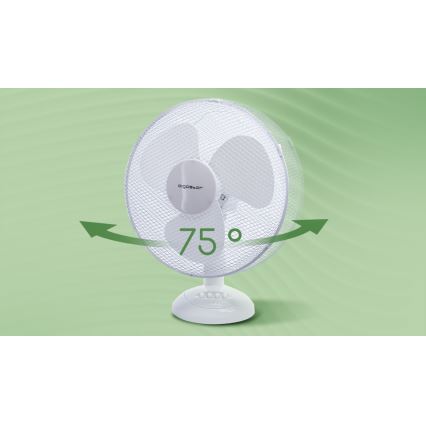 Aigostar - Tischventilator 40W/230V weiß