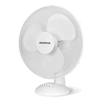 Aigostar - Tischventilator 50W/230V weiß