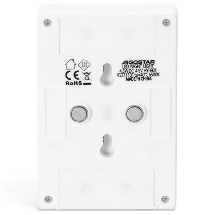 Aigostar - Tragbare LED-Nachtlampe LED/3xAAA 6500K