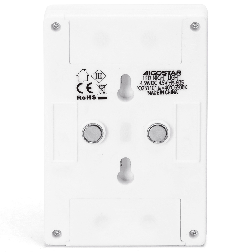 Aigostar - Tragbares LED-Nachtlicht LED/3xAAA 6500K