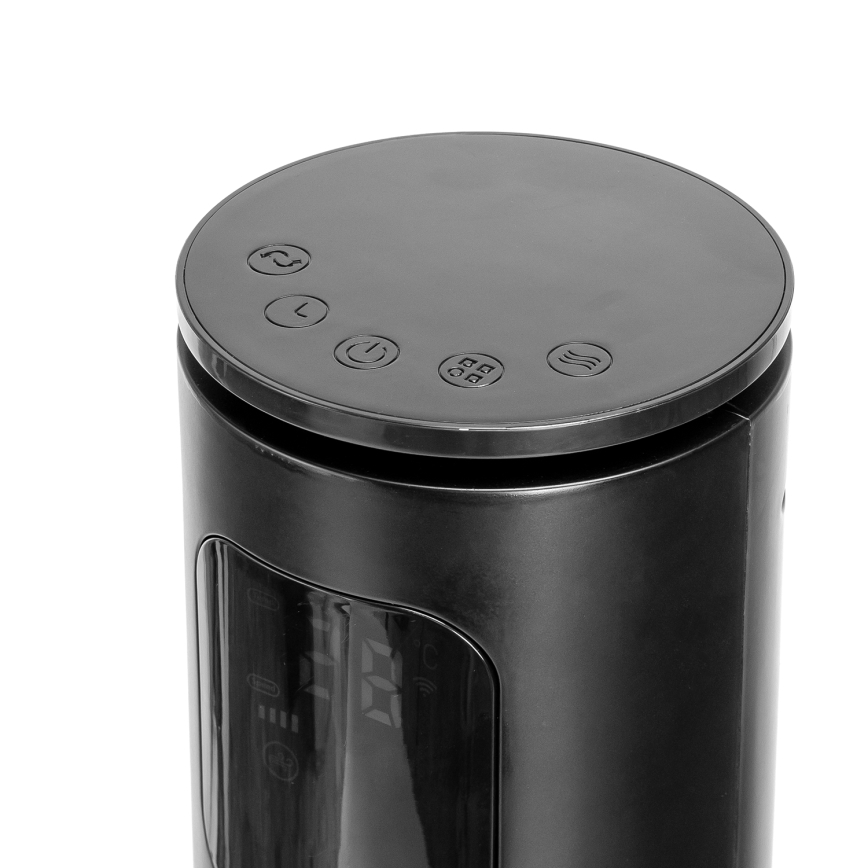 Aigostar - Turm-Ventilator 50W/230V schwarz Wi-Fi + Fernbedienung