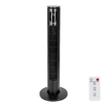 Aigostar - Turm-Ventilator 50W/230V schwarz Wi-Fi + Fernbedienung