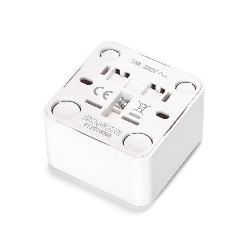 Aigostar - Wandsteckdose SCHUKO 250 V weiß