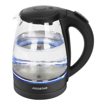 Aigostar - Wasserkocher 1,7l 2200W/230V schwarz