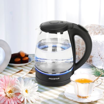 Aigostar - Wasserkocher 1,7l 2200W/230V schwarz