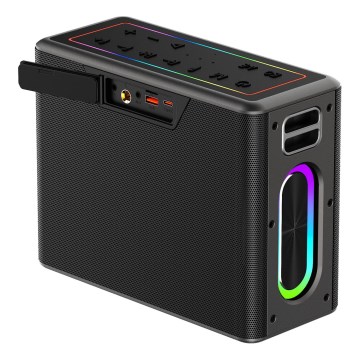 AKAI ABTSW-120 - Kabelloser Lautsprecher mit zwei Mikrofonen 80W/4000 mAh IPX6