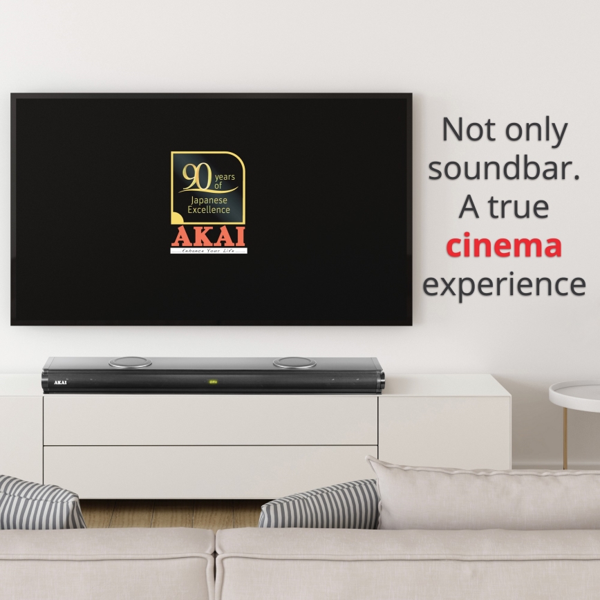 AKAI ASB-29 - Soundbar mit aktivem Subwoofer 120W/230V + Fernbedienung