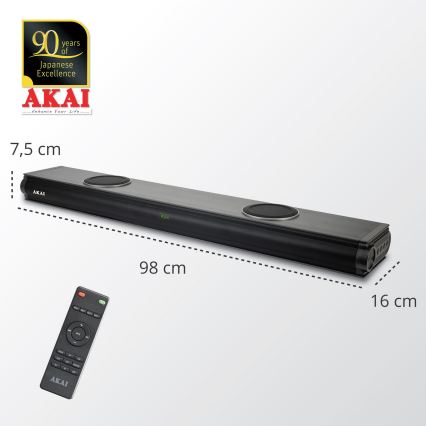 AKAI ASB-29 - Soundbar mit aktivem Subwoofer 120W/230V + Fernbedienung