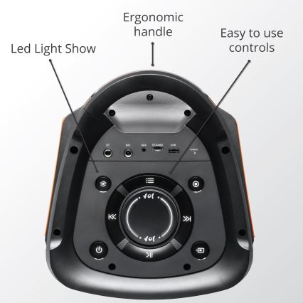 AKAI PARTY BOX 810 - Kabelloser Lautsprecher 65W/230V 5000 mAh + Fernbedienung