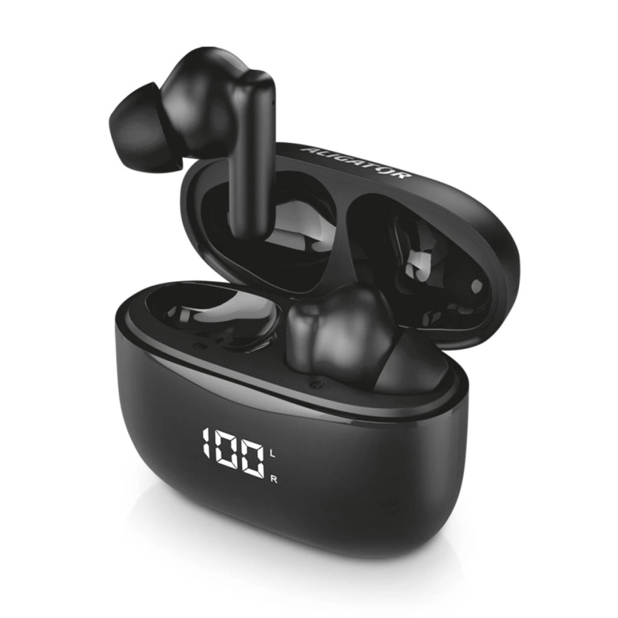 Aligator AUC001 - Audio-Combo 3-in-1: Over-Ear-Kopfhörer (150 mAh), kabellose In-Ear-Ohrhörer (200 mAh + 2×30 mAh) und Lautsprecher (1200 mAh)
