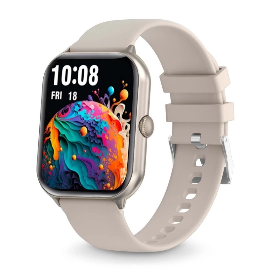 Aligator AW10SR - Smartwatch Watch GO 220 mAh IP67 cremefarben