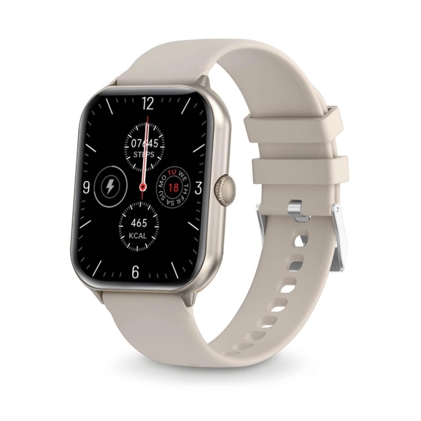 Aligator AW10SR - Smartwatch Watch GO 220 mAh IP67 cremefarben