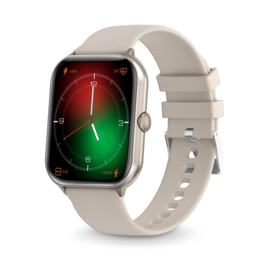 Aligator AW10SR - Smartwatch Watch GO 220 mAh IP67 cremefarben