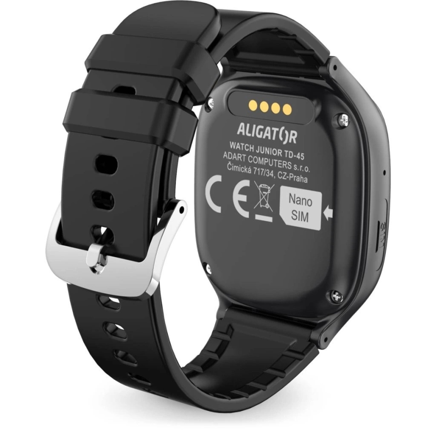 Aligator AW11BK - Smartwatch Watch Junior 2 450 mAh IP67 Wi‑Fi schwarz