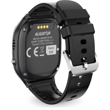 Aligator AW11BK - Smartwatch Watch Junior 2 450 mAh IP67 Wi‑Fi schwarz