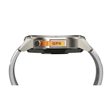 Aligator AW12SR - Smartwatch Watch GPS 500 mAh IP69K silber