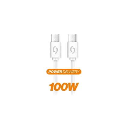 Aligator DATKP47 - USB-Kabel USB-C / USB-C 100 W Power Delivery 1,5 m weiß
