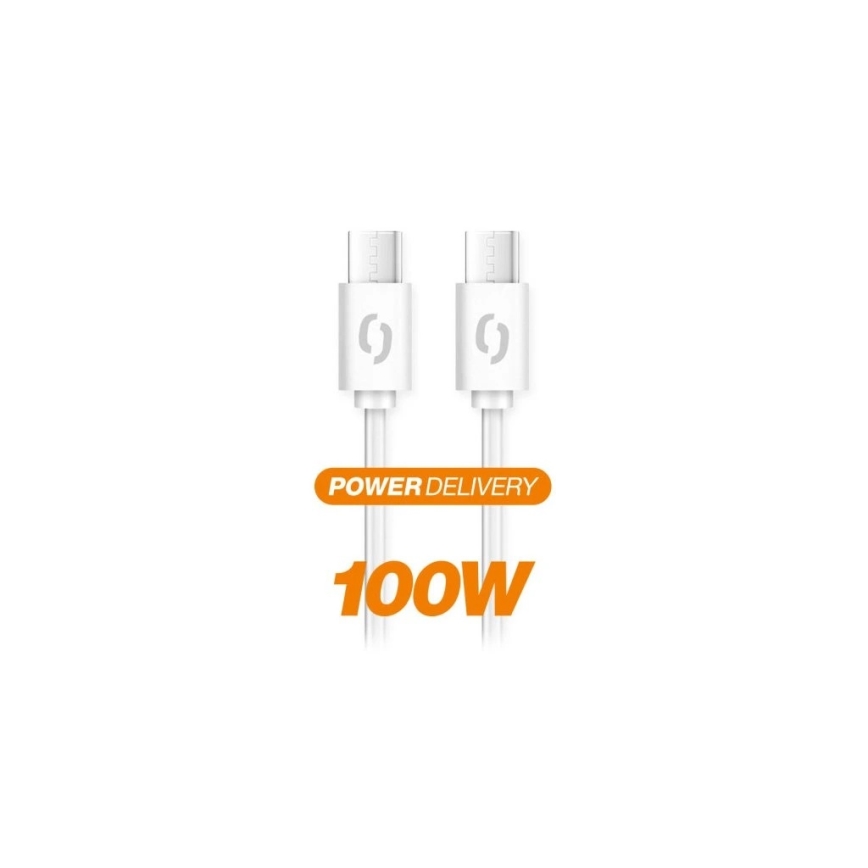 Aligator DATKP47 - USB-Kabel USB-C / USB-C 100 W Power Delivery 1,5 m weiß