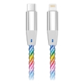 Aligator DATKP65 - USB-Kabel USB-C / Lightning mit LED-Beleuchtung 30 W Power Delivery 0,5 m