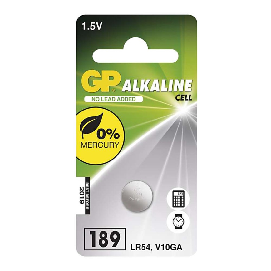 Alkalische Primärzellen LR54 GP ALKALINE 1,5V/44 mAh